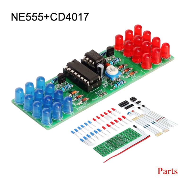 Diy Electronics Learning Kit - IC LED 赤青ダブルカラー点滅ライト DIY キットストロボ NE555