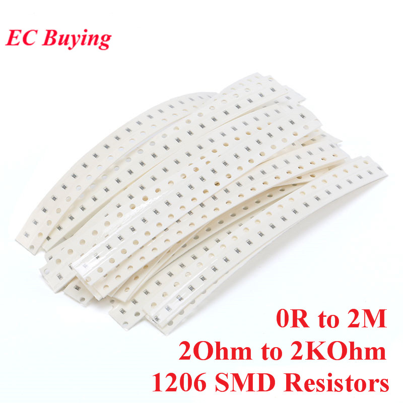 Diy Electronics Components Kit - 800個 1206 SMD抵抗器キット アソートキット 1% 5%
