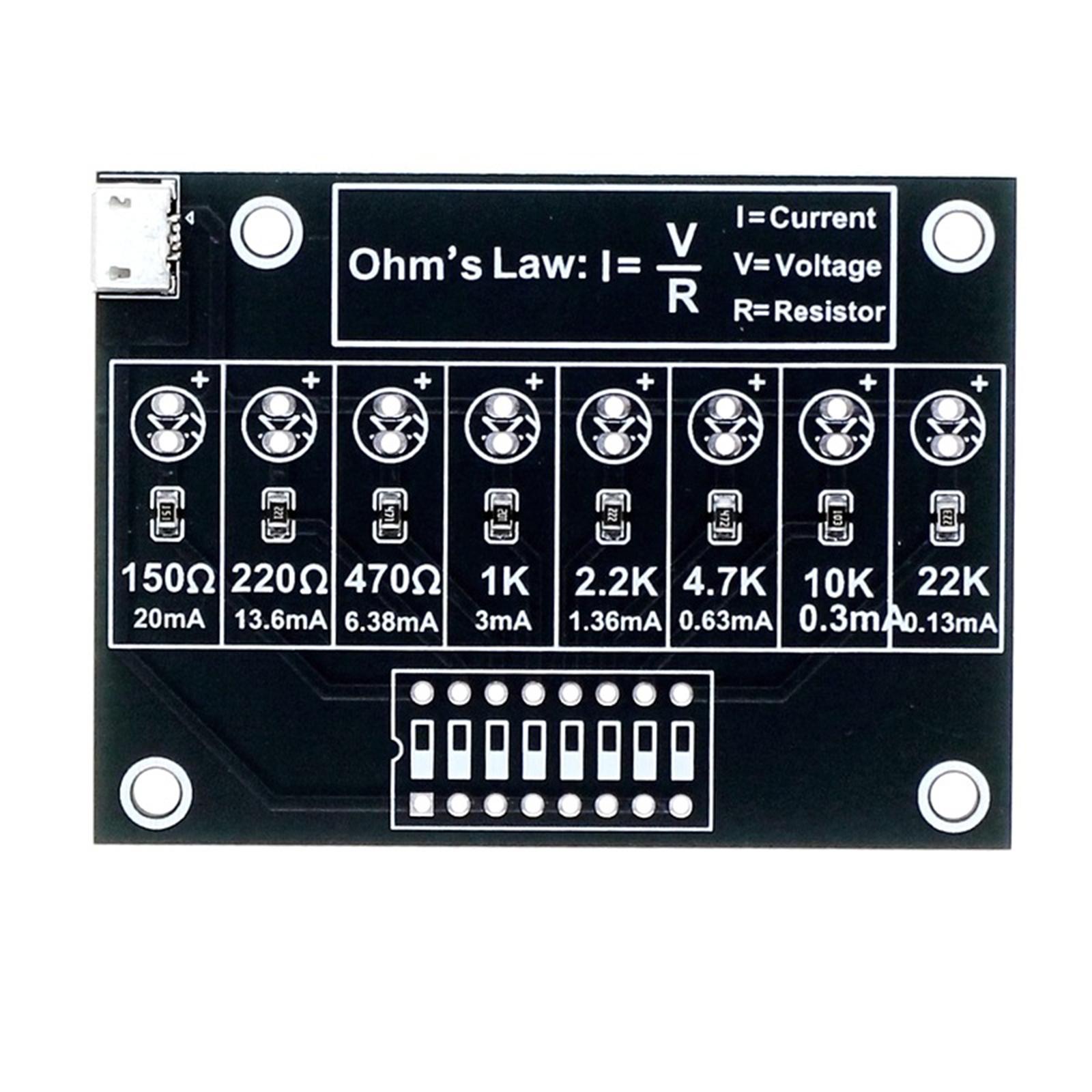 Diy Electronics Projects - DIY はんだ付け練習キット 溶接キット 電子回路プロジェクト トレーニング抵抗学習ボード 大学生向け