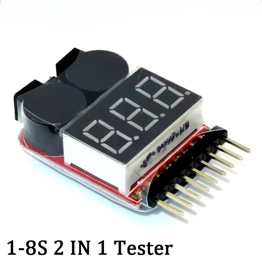 Diy Boat Electronics - 5 個 1-8S LED 低電圧ブザー アラーム