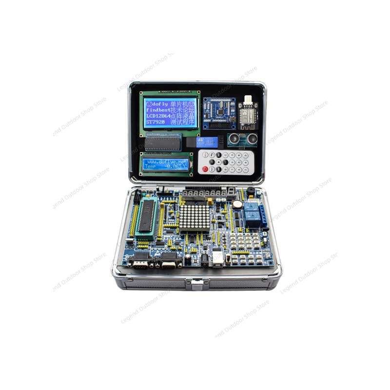Diy Electronics Projects - LY-51S 51MCU 開発ボード学習実験テストボックスアルミハウジング DIY キット電子プログラミング教育プロジェクト用