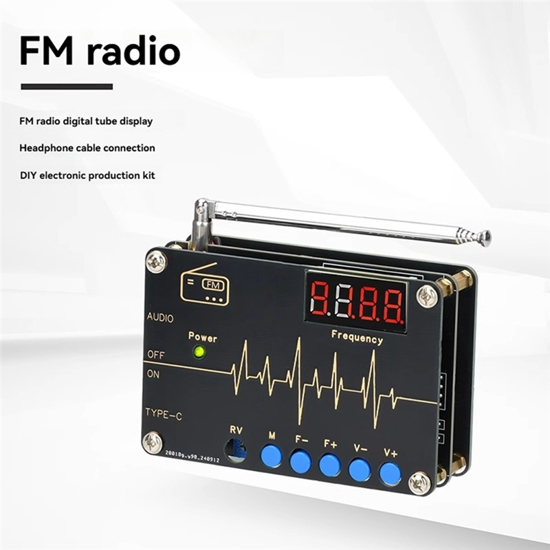 Diy Electronics Soldering Kit - A73E-RDA5807M FM ラジオ DIY キット 87-108Mhz