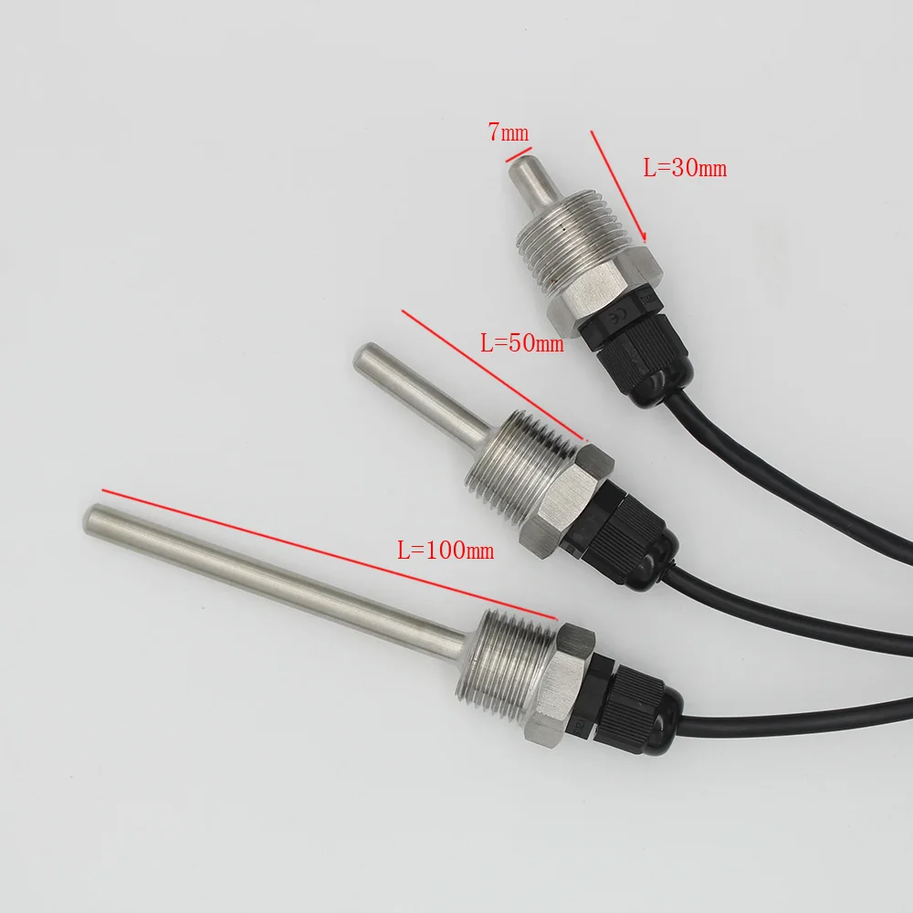 Ds18B20 Temperature Sensor - 1x DS18B20 デジタル温度センサー G1/2 インチネジプローブ DIA=7mm