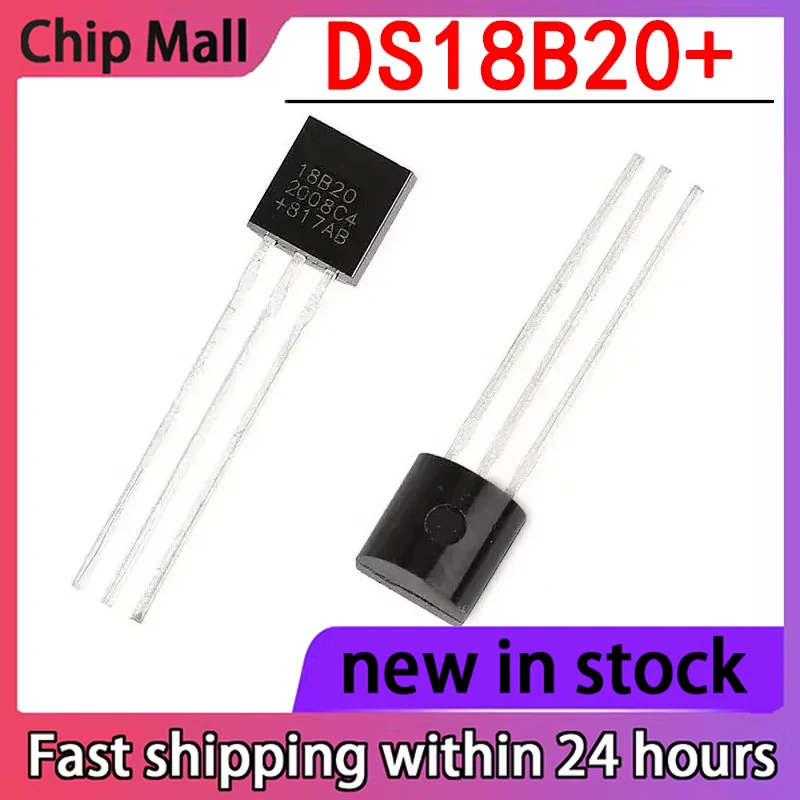 Ds18B20 Temperature Sensor - 1 個 DS18B20+18B20 温度センサー、新品輸入 TO-92 スピード温度計