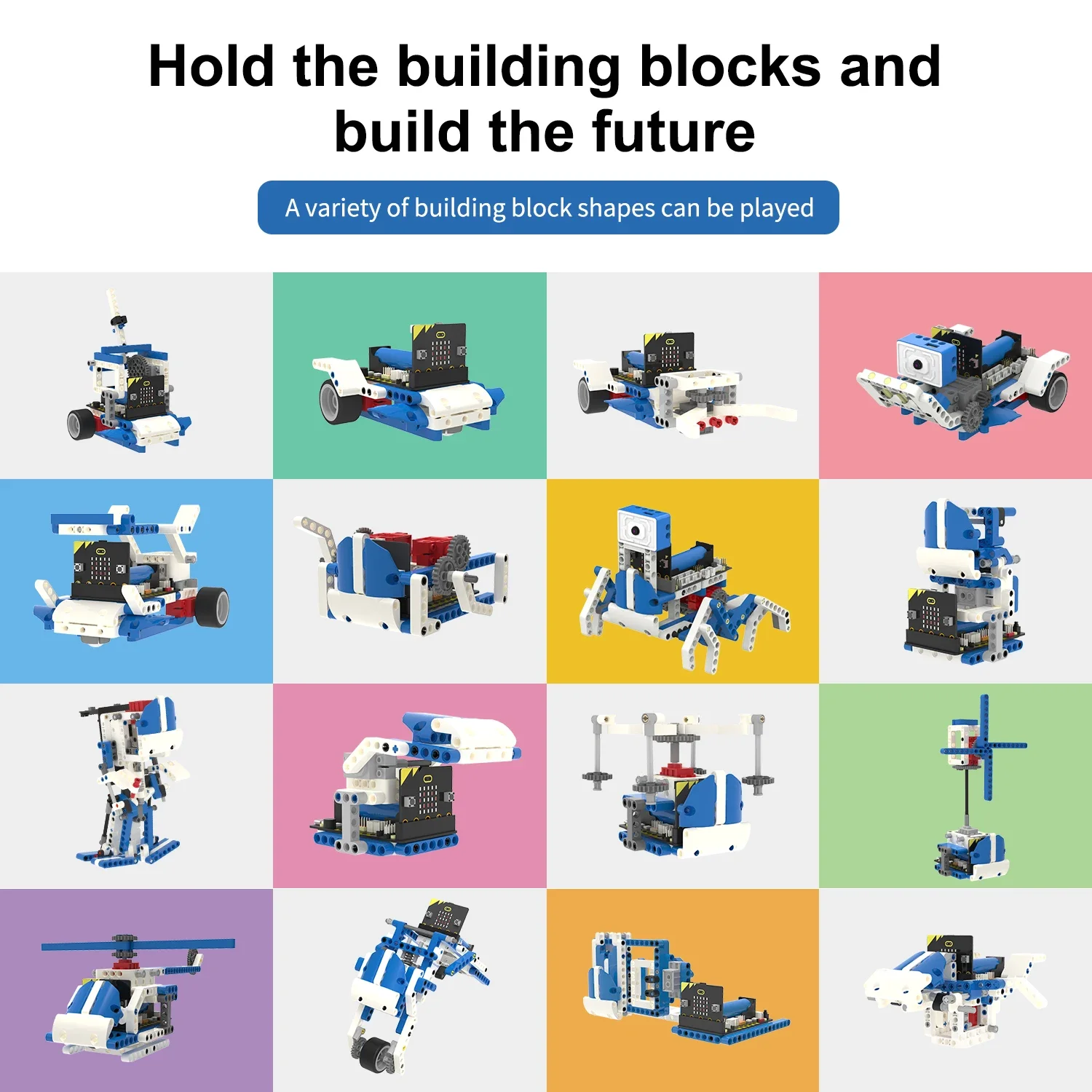 BBC Microbit V2 ビルディングブロックロボット - Diy Electronics Kits のレビューと価格