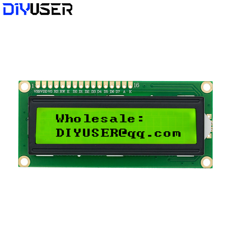 LCD1602 1602 LCDモジュール ブルー/イエロー - I2C Lcd Display のレビューと価格