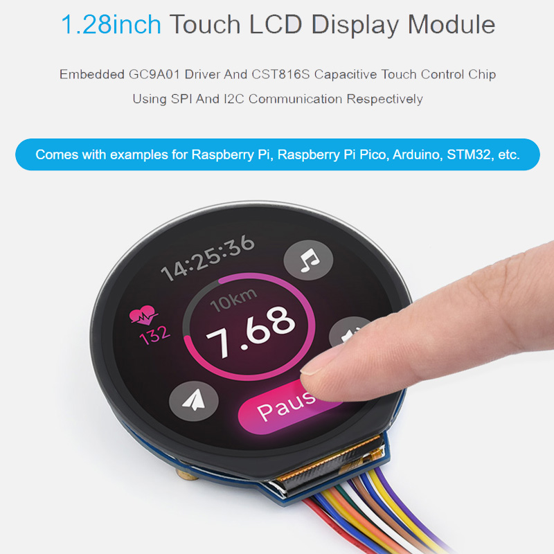 1.28 インチ タッチ LCD ディスプレイ モジュール  - I2C Lcd Display のレビューと価格