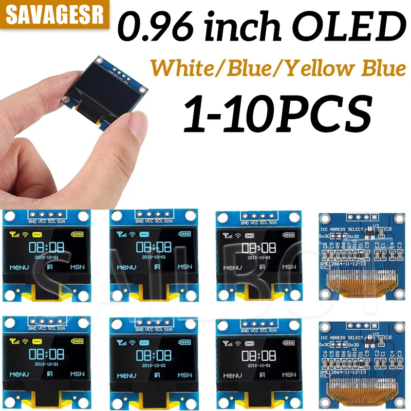 1-10 個 0.96 インチ OLED ディスプレイモジュ - I2C Lcd Display のレビューと価格