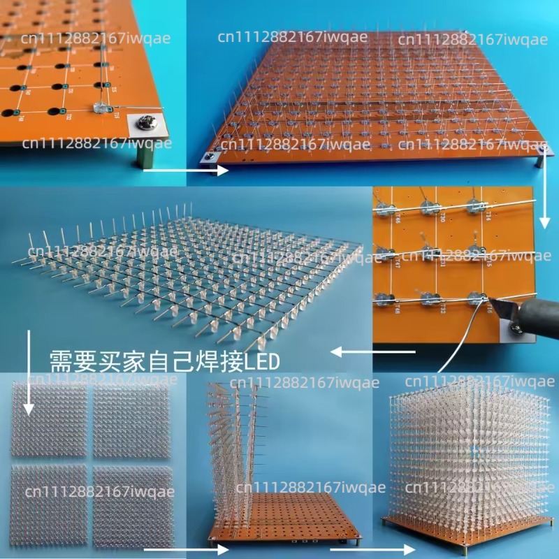 3D16MINI ライトキューブキット 16X16X16 電 - Diy Electronics Kits のレビューと価格