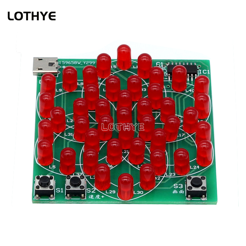 LED電子ウィンドミルライト、マルチスタイルパターン、5v、 - Diy Electronics Components Kit のレビューと価格