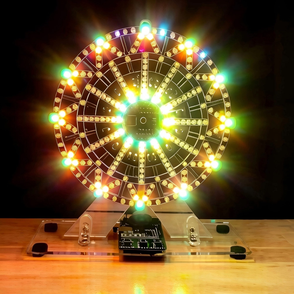 DIY電子キット LEDライト付きミュージカル観覧車 DIY - Diy Electronics Soldering Kit のレビューと価格