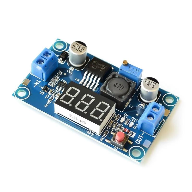 LM2596電源モジュール ディスプレイ付き 3A 2.5- - Diy Electronics のレビューと価格