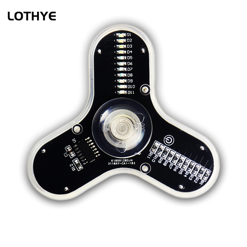 LEDフィジェットスピナーキット,ジャイロライト,日曜大工部 - Diy Electronics Soldering Kit のレビューと価格
