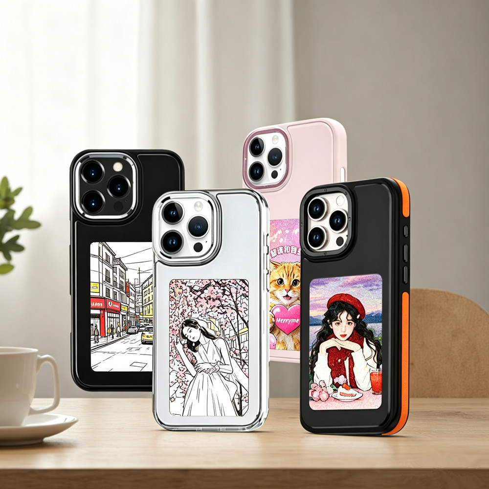 DIY電子インクスクリーンスマホケース NFC対応 iPho - Diy Electronics Case のレビューと価格