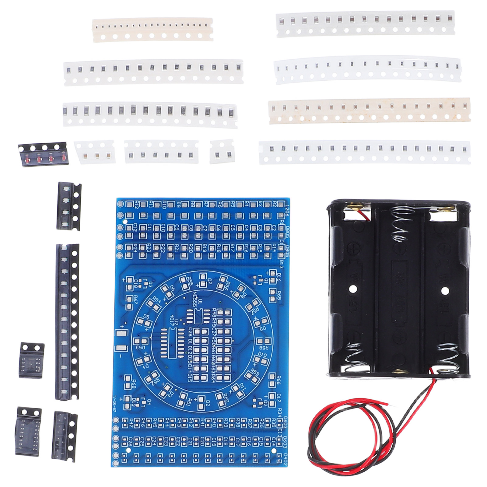 1セットの流水ライトはんだ付け練習ボードキット。電子工作、D - Diy Electronics Projects のレビューと価格