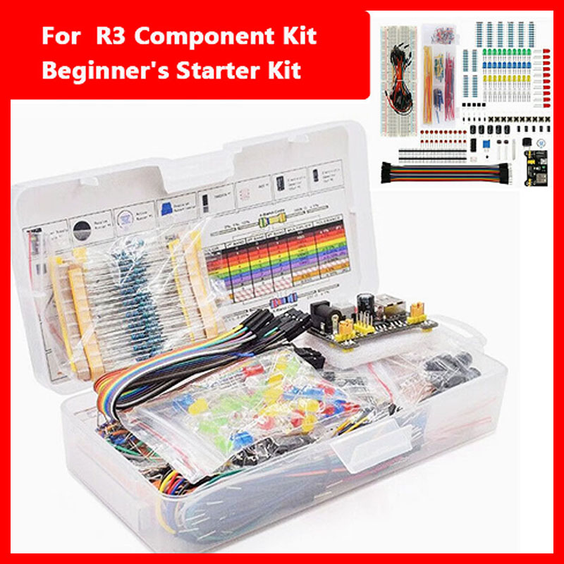 ブレッドボード 830ポイント DIY電子部品アソートキット - Diy Electronics Components Kit のレビューと価格