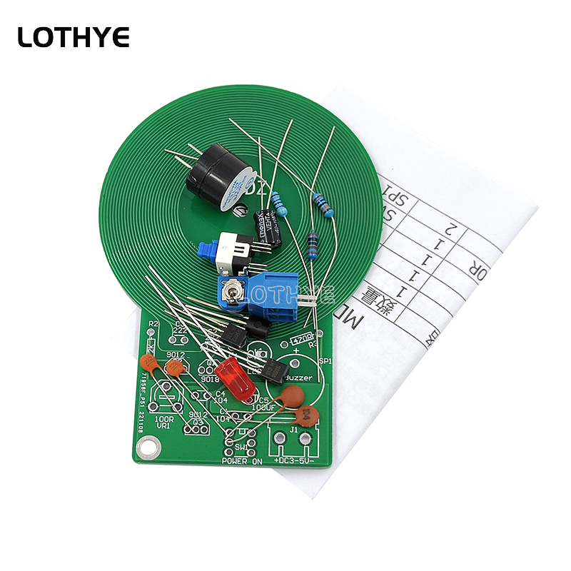 電圧変換キット,金属探知機,3〜5V,60mm非接触センサー - Diy Electronics Components Kit のレビューと価格