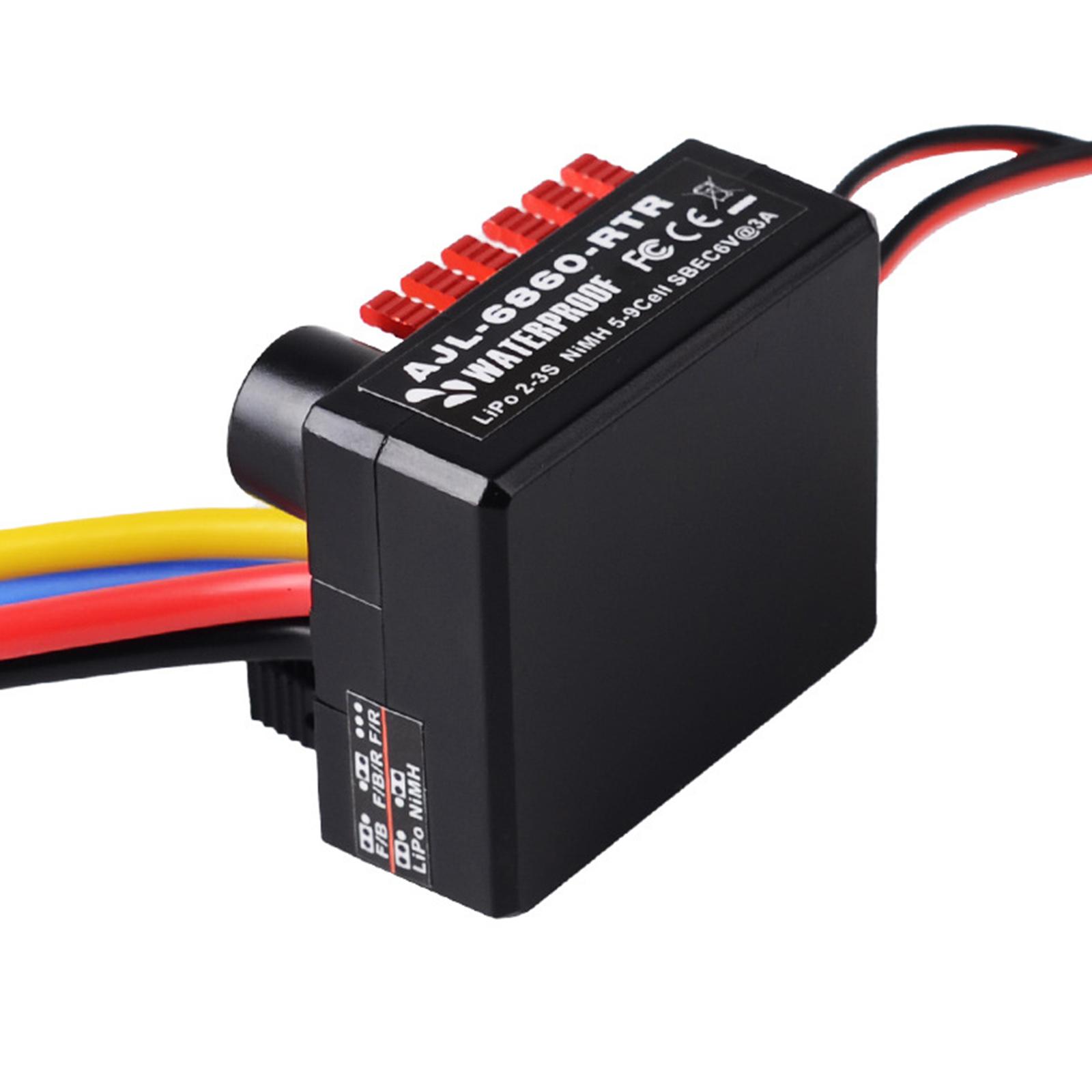 60A ブラシ付き電子スピードコントローラー電子速度レギュレ - Diy Boat Electronics のレビューと価格
