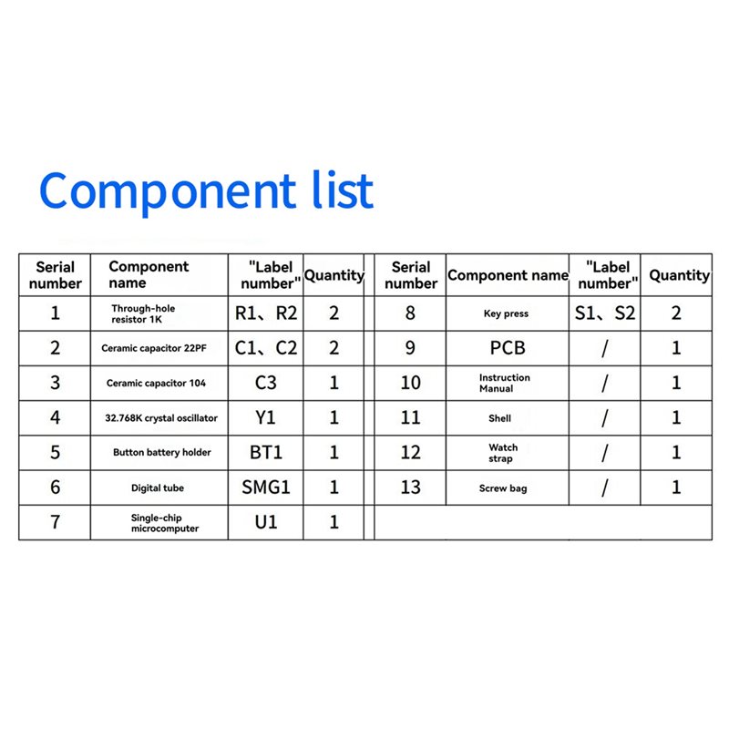 2X DIY腕時計LEDウォッチ電子キット0.28インチディ - Diy Electronics Learning Kit のレビューと価格
