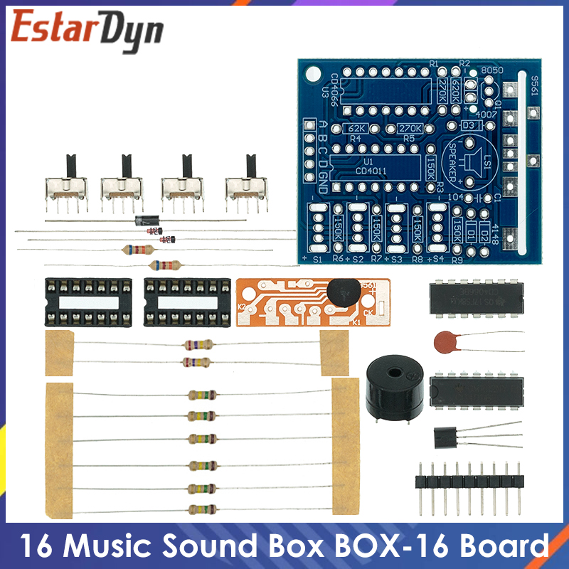 16 音楽サウンドボックス BOX-16 ボード 16 トー - Diy Electronics Learning Kit のレビューと価格