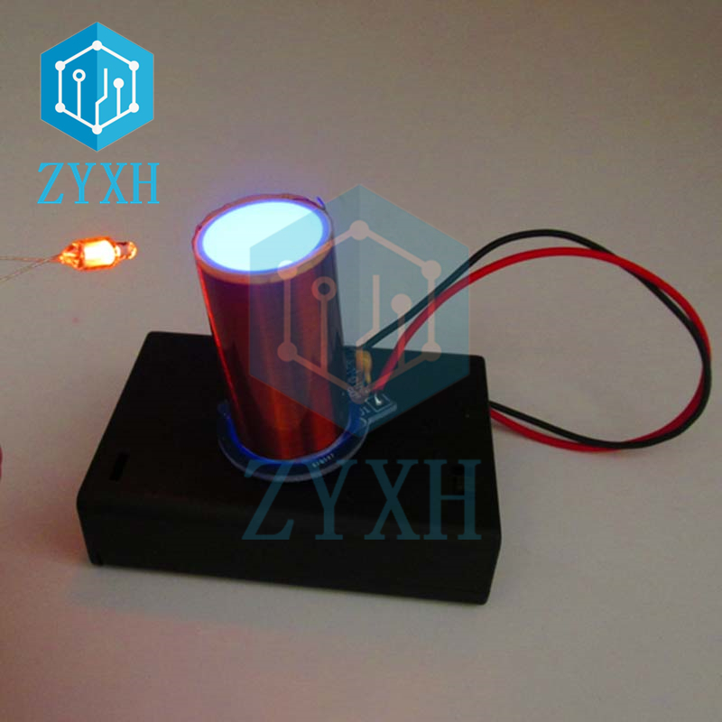 ミニテスラコイル,DC 4.5v,パワーバッテリーボックス付 - Diy Electronics Kits のレビューと価格