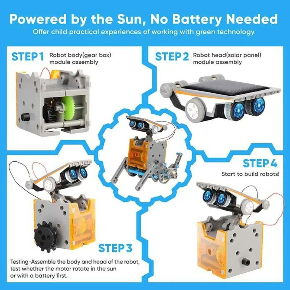 13 in 1 ソーラーロボット科学キット DIY ビルディ - Diy Electronics Projects のレビューと価格