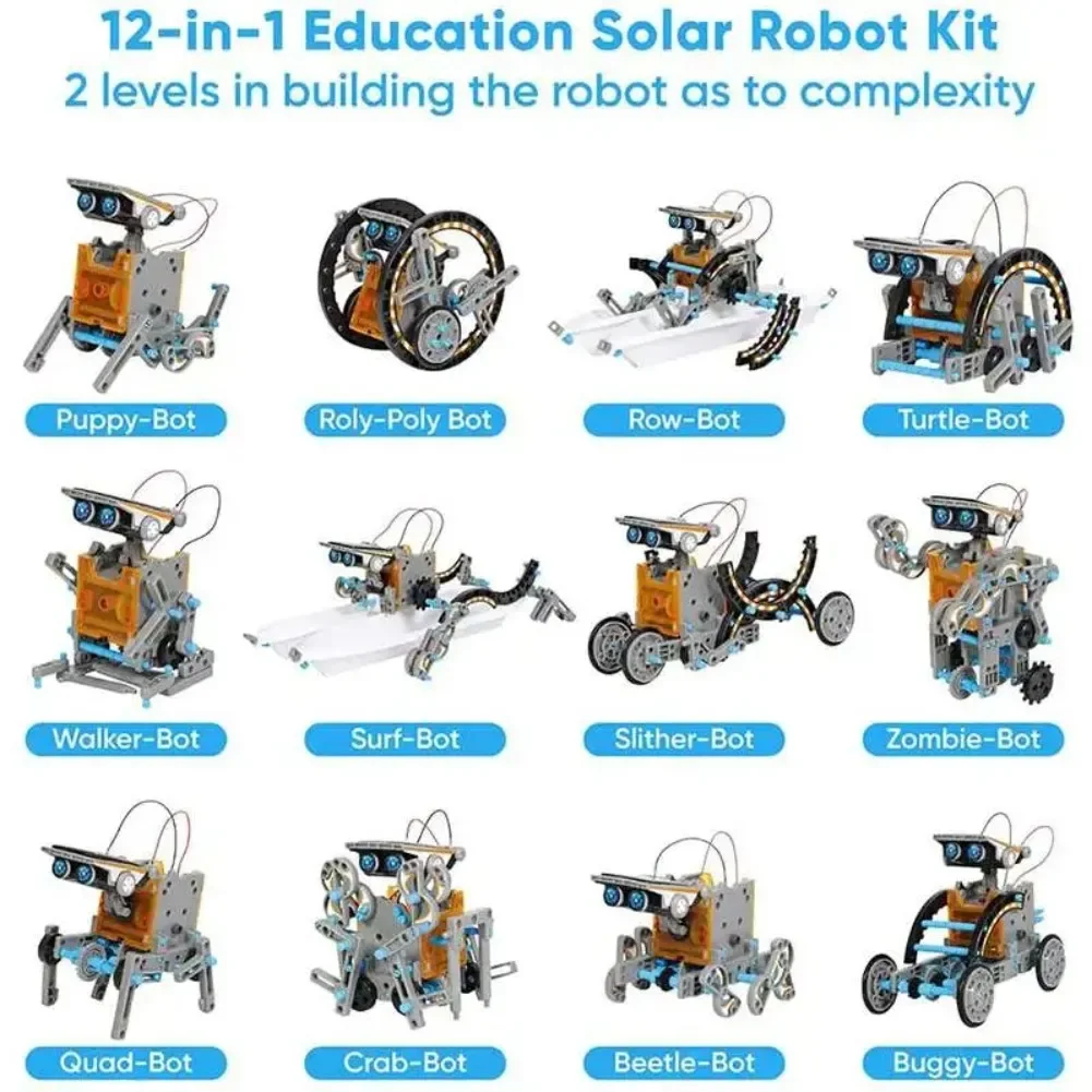 13 in 1 ソーラーロボット科学キット DIY ビルディ - Diy Electronics Projects のレビューと価格