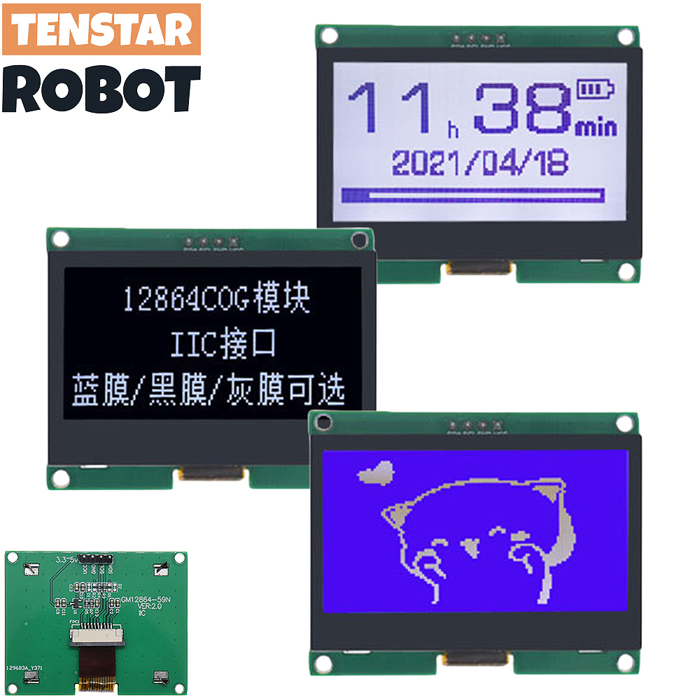TENSTAR 12864-59N IIC 4P LCD モ - I2C Lcd Display のレビューと価格