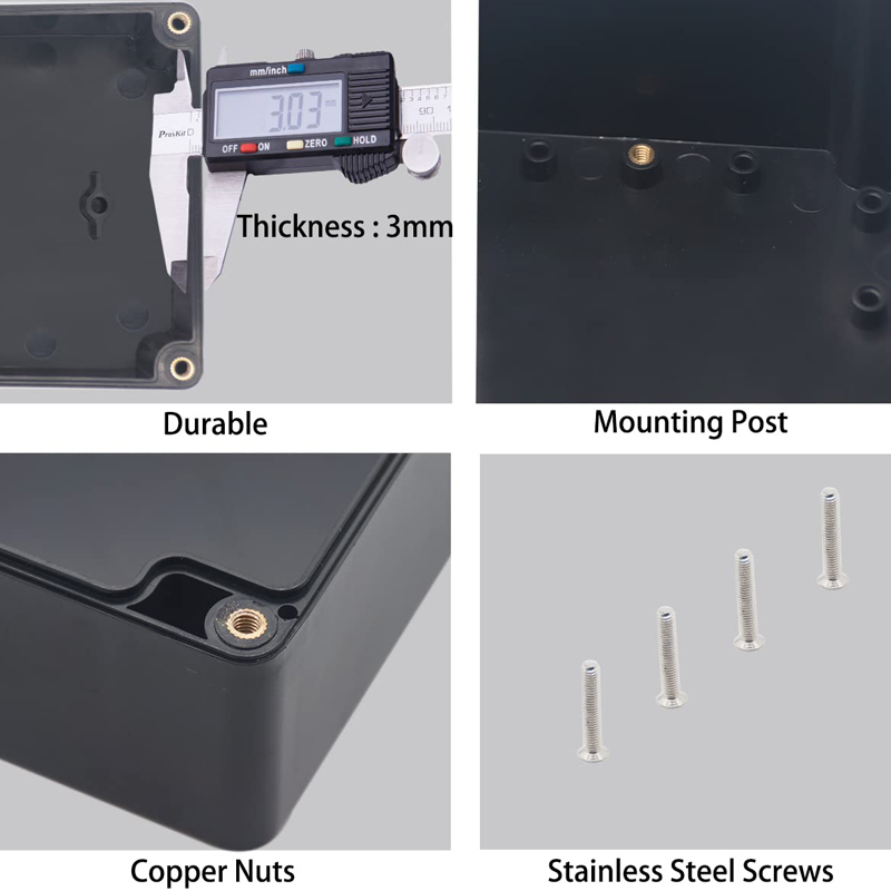 防水ABSプラスチックジャンクションボックス、電子プロジェク - Diy Electronics Projects のレビューと価格